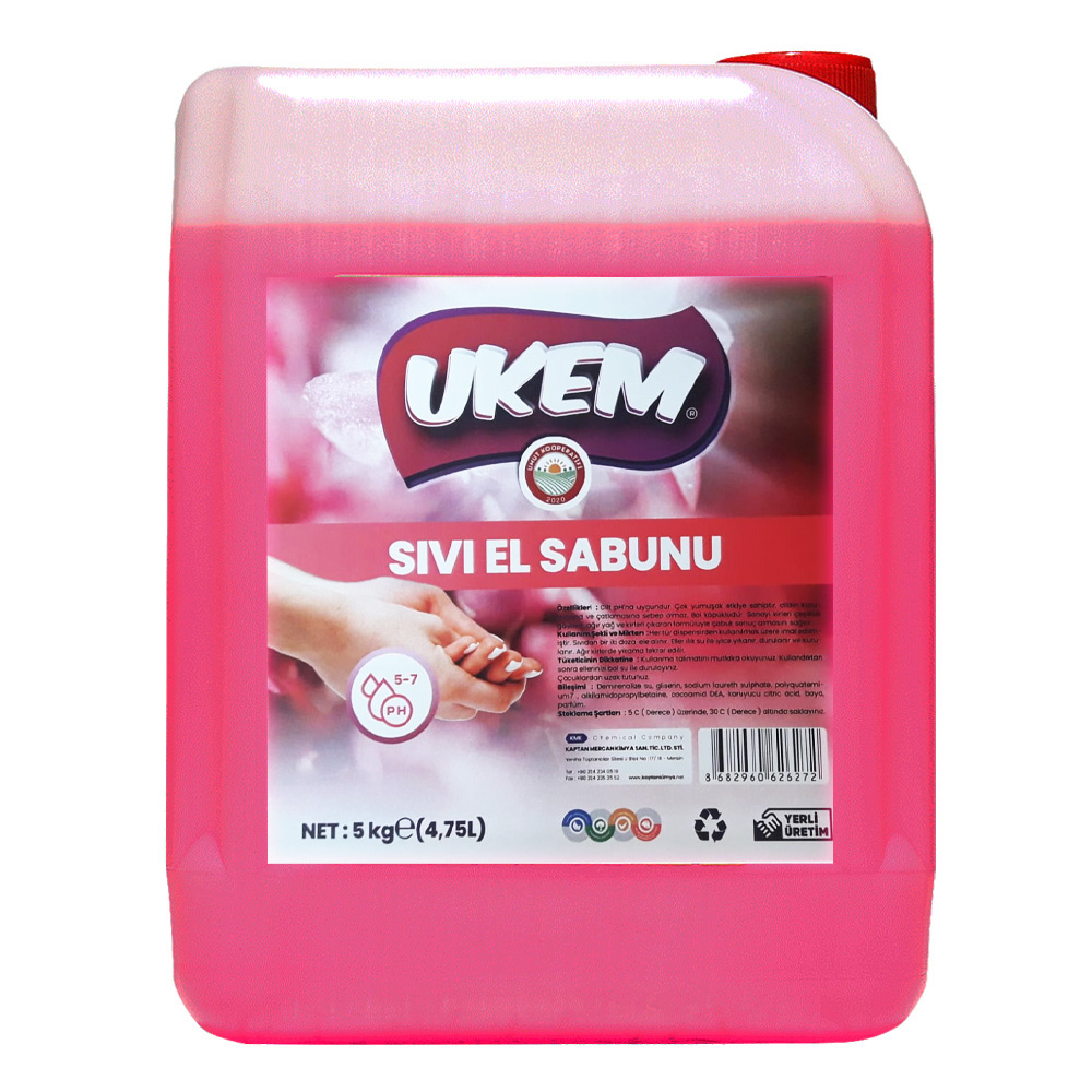 UKEM 5 Kg Sıvı El Sabunu – Profesyonel Hijyen Serisi