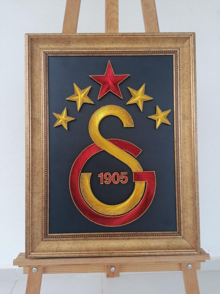 GS logosu Sipariş Tablo | Deri Zemin | Çerçeveli 40x60 cm