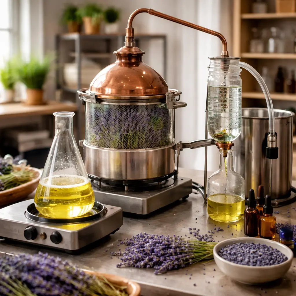 Lavanta yağı distilasyon süreci