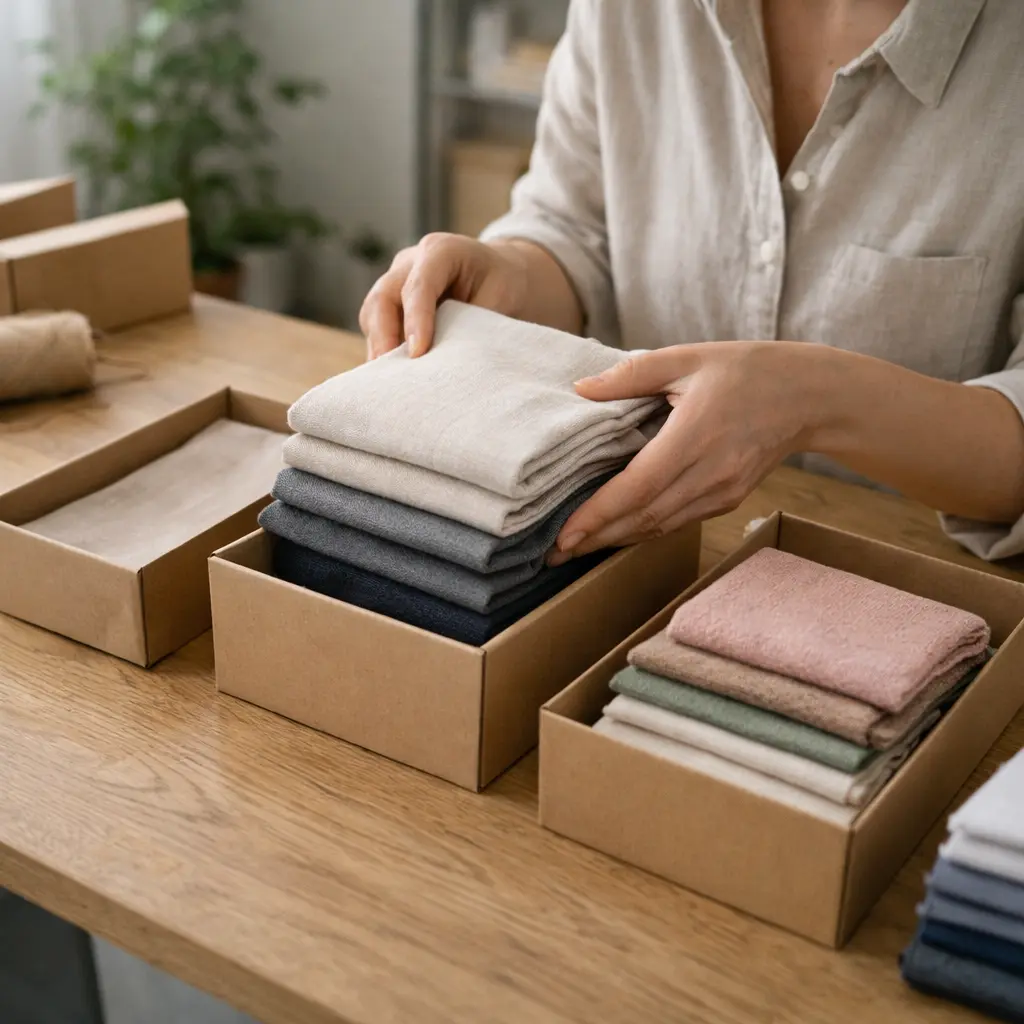 tekstil ürün paketleme süreci