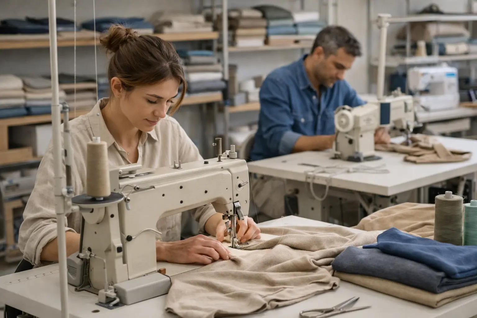 Toplu tekstil üretim süreci atölye çalışması